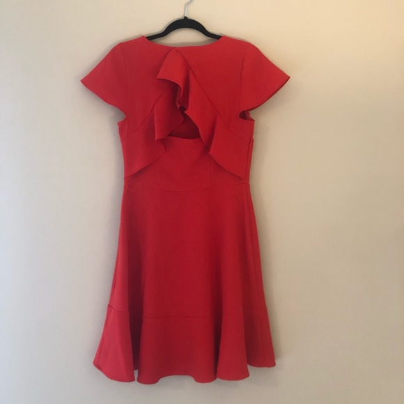 Red Ruffle Dress - Picture 3 of 7